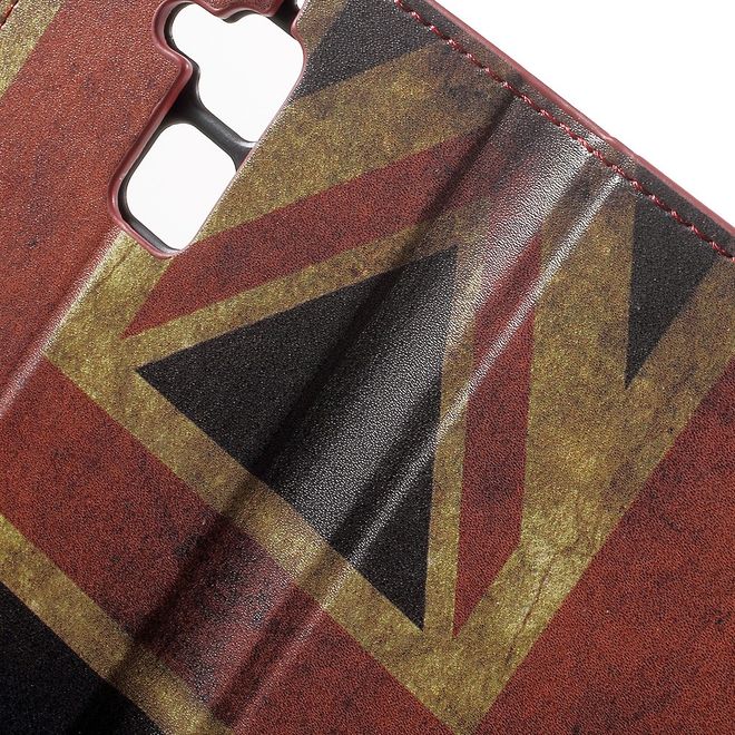 Asus Zenfone 3 Max  Handy Case - Hülle aus Leder - UK Flagge im Retrolook