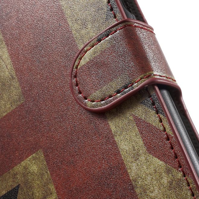 Asus Zenfone 3 Max  Handy Case - Hülle aus Leder - UK Flagge im Retrolook