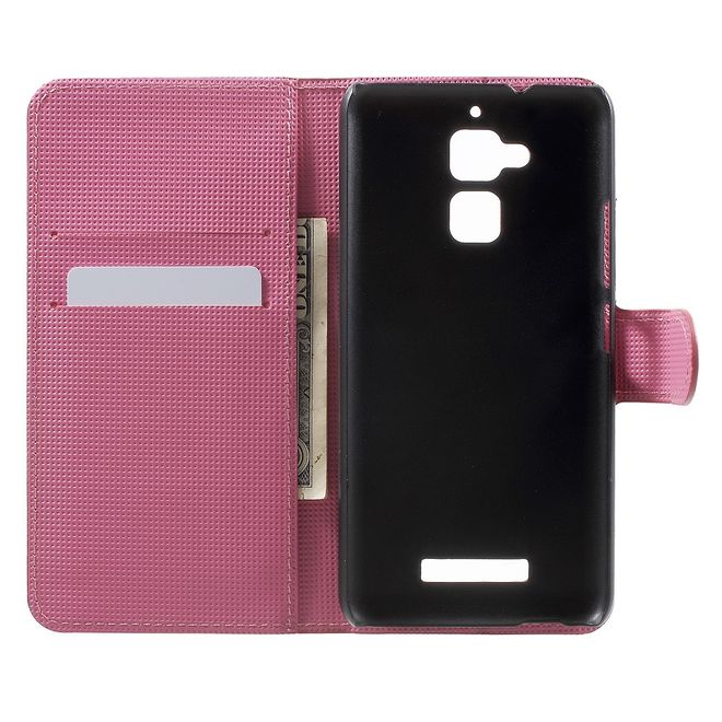 Asus Zenfone 3 Max  Handy Case - Hülle aus Leder - Lotus Blumen