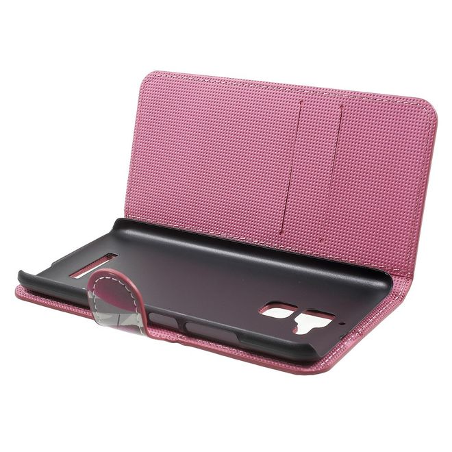 Asus Zenfone 3 Max  Handy Case - Hülle aus Leder - Lotus Blumen