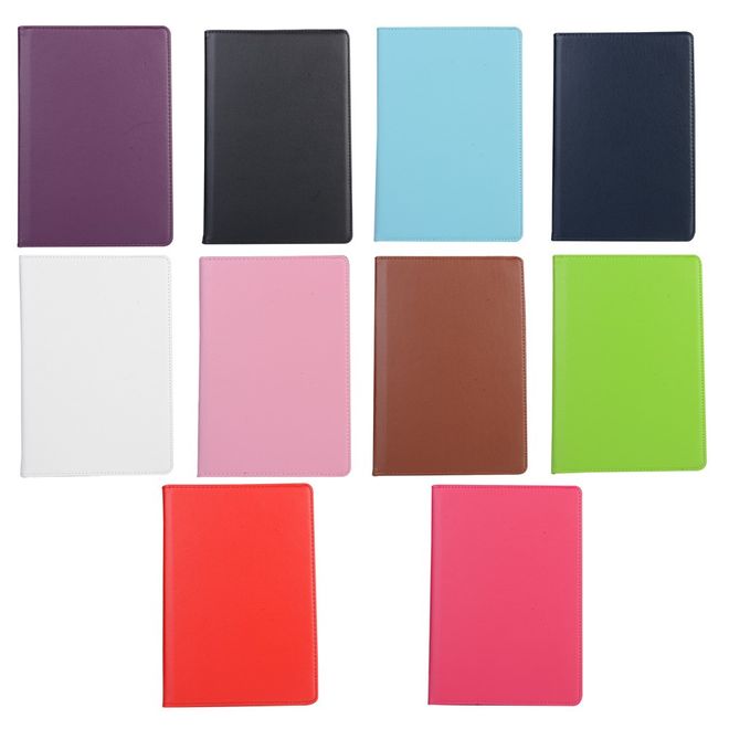 Hülle für Asus ZenPad 10 - Case aus Leder - mit Litchitextur und Standfunktion - rotierbar - weiss