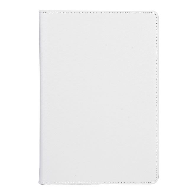 Hülle für Asus ZenPad 10 - Case aus Leder - mit Litchitextur und Standfunktion - rotierbar - weiss