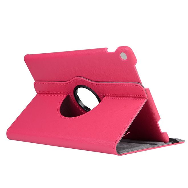 Hülle für Asus ZenPad 10 - Case aus Leder - mit Litchitextur und Standfunktion - rotierbar - rosa