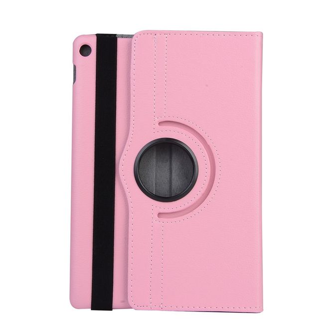 Hülle für Asus ZenPad 10 - Case aus Leder - mit Litchitextur und Standfunktion - rotierbar - pink
