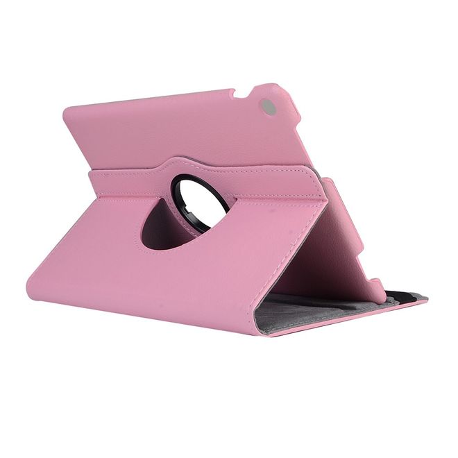 Hülle für Asus ZenPad 10 - Case aus Leder - mit Litchitextur und Standfunktion - rotierbar - pink