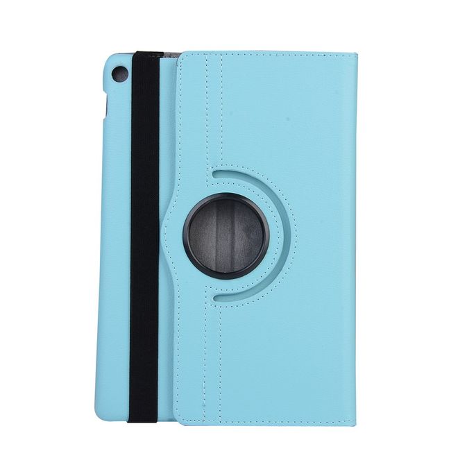 Hülle für Asus ZenPad 10 - Case aus Leder - mit Litchitextur und Standfunktion - rotierbar - hellblau