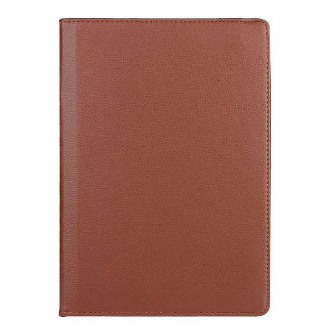 Hülle für Asus ZenPad 10 - Case aus Leder - mit Litchitextur und Standfunktion - rotierbar - braun