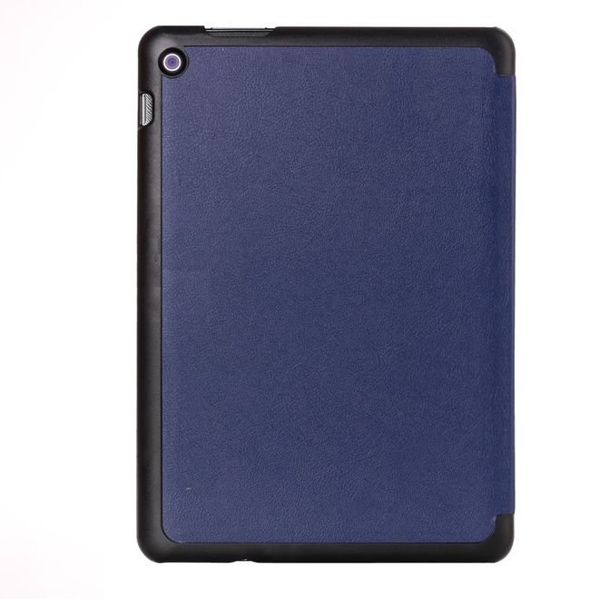 Asus ZenPad 10 Dreifach faltbare Leder Smart Case Hülle - dunkelblau