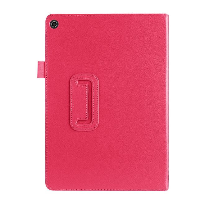 Hülle für Asus ZenPad 10 - Case aus Leder - mit Litchitextur und Standfunktion - rosa