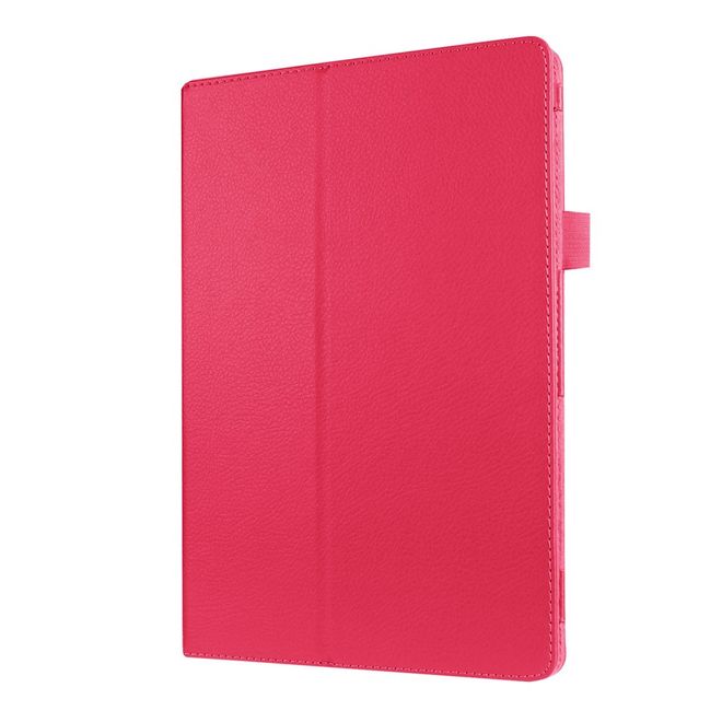 Hülle für Asus ZenPad 10 - Case aus Leder - mit Litchitextur und Standfunktion - rosa