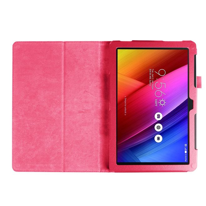 Hülle für Asus ZenPad 10 - Case aus Leder - mit Litchitextur und Standfunktion - rosa