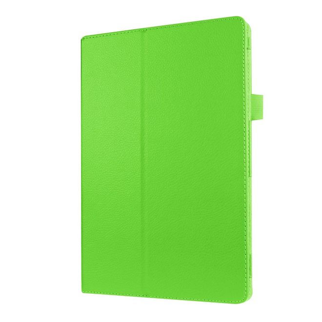 Hülle für Asus ZenPad 10 - Case aus Leder - mit Litchitextur und Standfunktion - grün