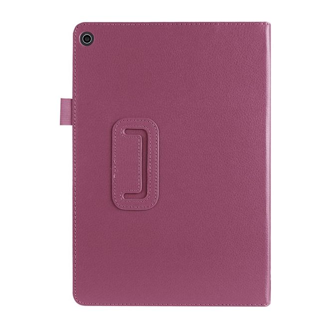 Case for Asus ZenPad 10 - Leather case - with lychee texture and stand function - purple