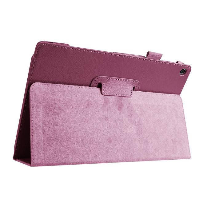Case for Asus ZenPad 10 - Leather case - with lychee texture and stand function - purple
