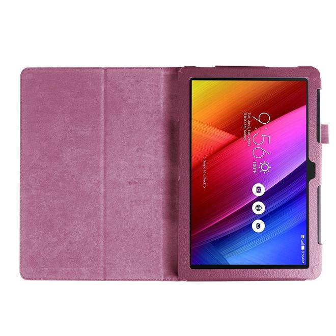 Case for Asus ZenPad 10 - Leather case - with lychee texture and stand function - purple
