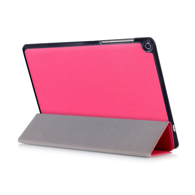 Hülle für Asus ZenPad 3S 10 (Z500) - Leder Smart Case - mit Standfunktion - rosa