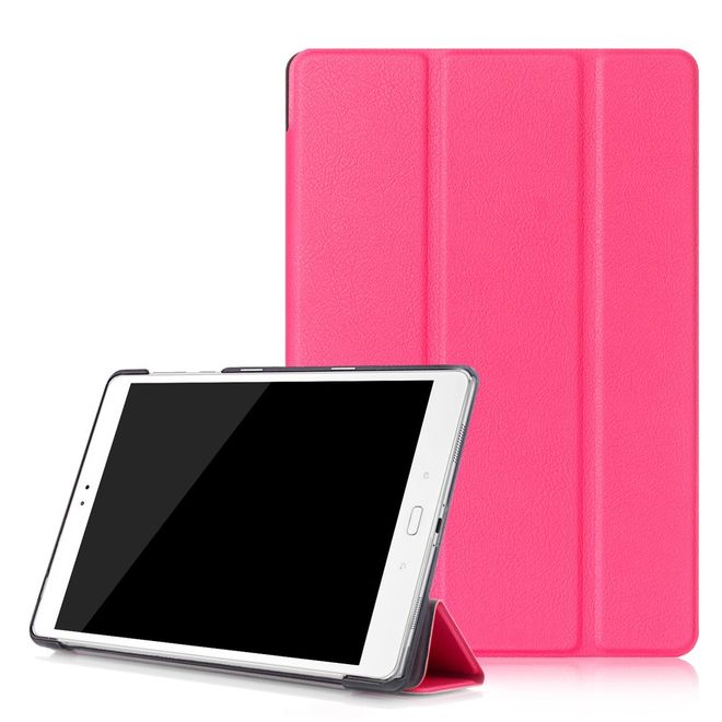 Hülle für Asus ZenPad 3S 10 (Z500) - Leder Smart Case - mit Standfunktion - rosa