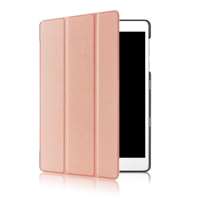 Hülle für Asus ZenPad 3S 10 (Z500) - Leder Smart Case - mit Standfunktion - rosegold