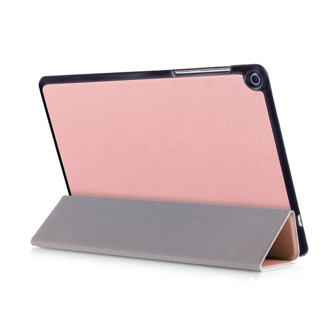 Hülle für Asus ZenPad 3S 10 (Z500) - Leder Smart Case - mit Standfunktion - rosegold