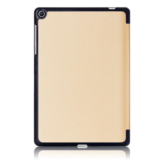 Hülle für Asus ZenPad 3S 10 (Z500) - Leder Smart Case - mit Standfunktion - gold