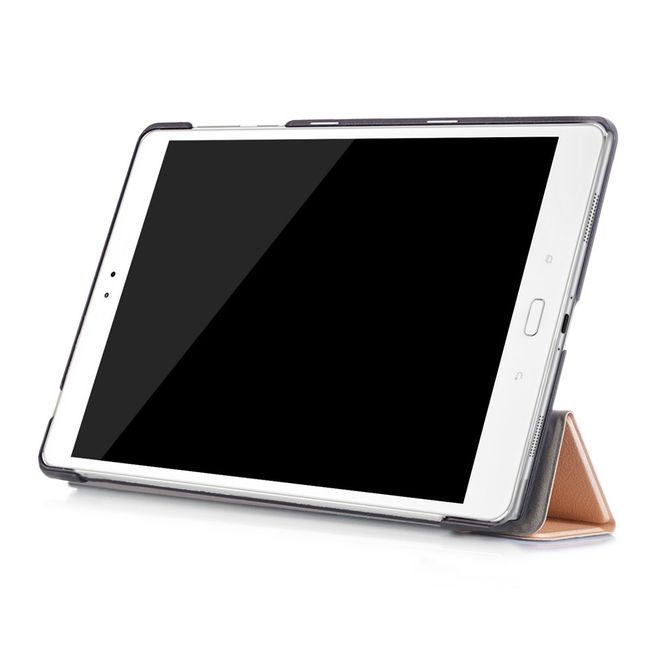 Hülle für Asus ZenPad 3S 10 (Z500) - Leder Smart Case - mit Standfunktion - gold