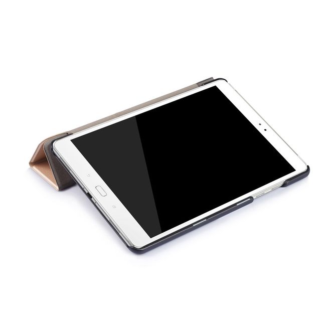 Hülle für Asus ZenPad 3S 10 (Z500) - Leder Smart Case - mit Standfunktion - gold