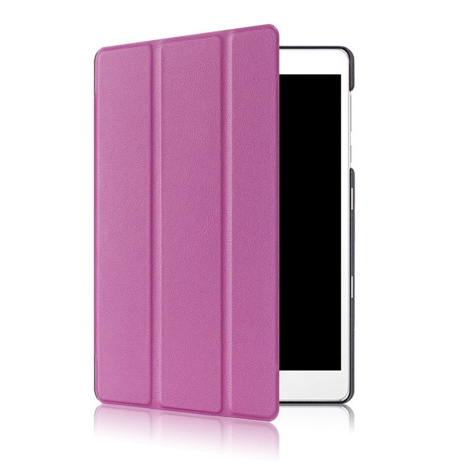 Hülle für Asus ZenPad 3S 10 (Z500) - Leder Smart Case - mit Standfunktion - purpur
