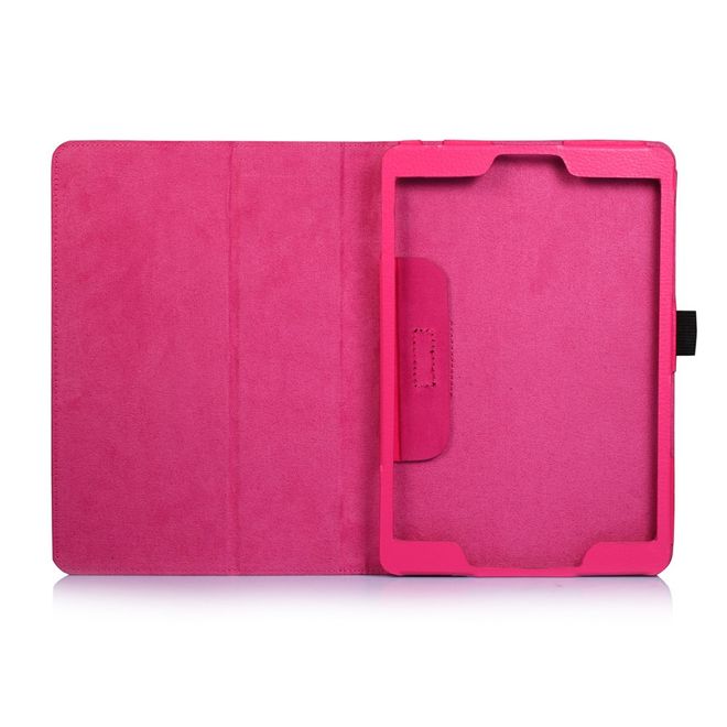 Asus ZenPad 3S 10 (Z500) Case - Leder Smart Hülle - mit Litchitextur und Standfunktion - rosa