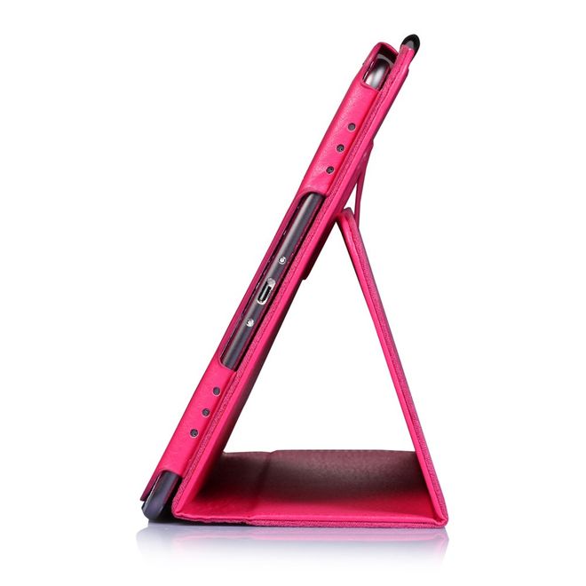 Asus ZenPad 3S 10 (Z500) Case - Leder Smart Hülle - mit Litchitextur und Standfunktion - rosa