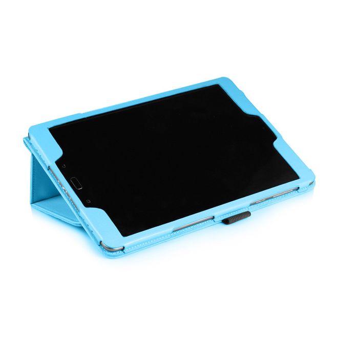 Asus ZenPad 3S 10 (Z500) Case - Leder Smart Hülle - mit Litchitextur und Standfunktion - hellblau
