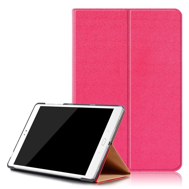 Hülle für Asus ZenPad 3S 10 (Z500) - Leder Smart Cover - mit Textur und Standfunktion - rosa