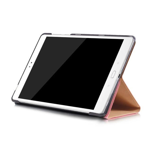 Hülle für Asus ZenPad 3S 10 (Z500) - Leder Smart Cover - mit Textur und Standfunktion - pink