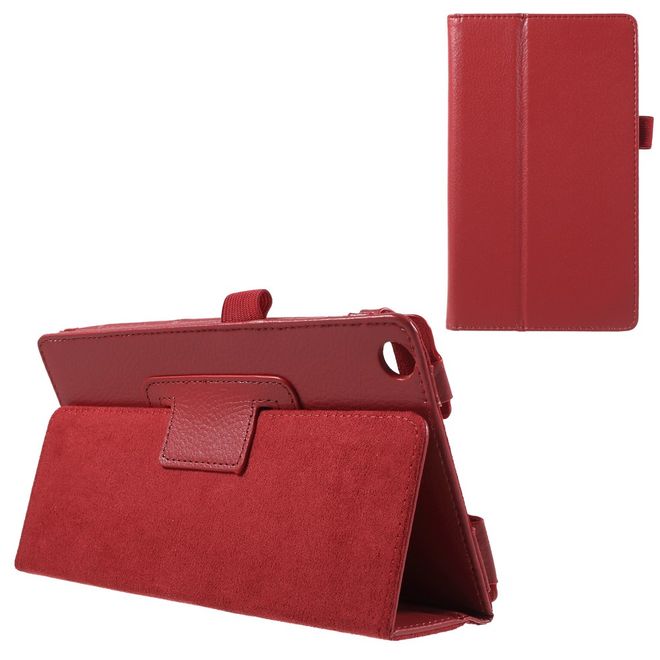 Asus ZenPad C 7.0 (Z170MG) Hülle - Case aus Leder - mit Litchitextur - rot