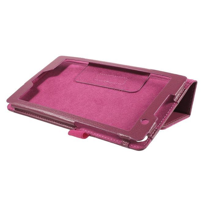 Asus ZenPad C 7.0 (Z170MG) Hülle - Case aus Leder - mit Litchitextur - rosa