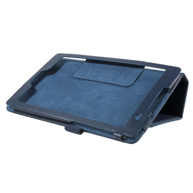 Asus ZenPad C 7.0 (Z170MG) Hülle - Case aus Leder - mit Litchitextur - dunkelblau