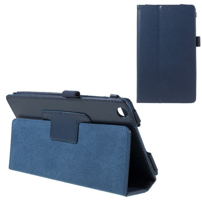 Asus ZenPad C 7.0 (Z170MG) Hülle - Case aus Leder - mit Litchitextur - dunkelblau