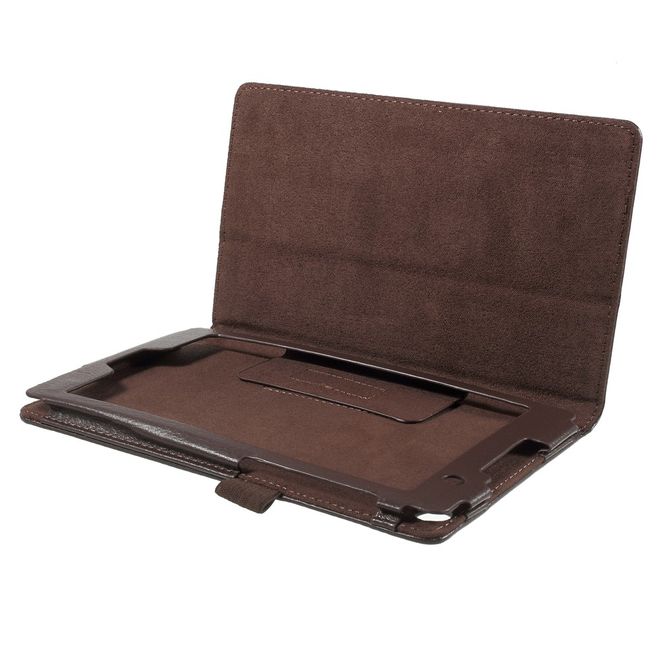 Asus ZenPad C 7.0 (Z170MG) Hülle - Case aus Leder - mit Litchitextur - kaffeefarben