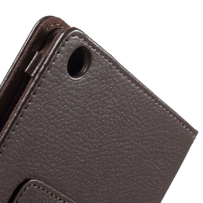 Asus ZenPad C 7.0 (Z170MG) Hülle - Case aus Leder - mit Litchitextur - kaffeefarben