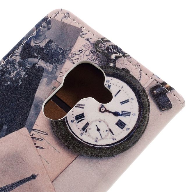 Hülle für BlackBerry DTEK60 - Case aus Leder - Eiffelturm und Feder