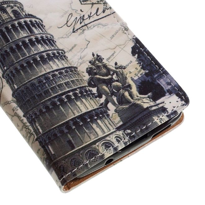 Hülle für BlackBerry DTEK60 - Case aus Leder - Schiefer Turm von Pisa