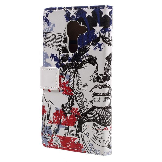 Hülle für BlackBerry DTEK60 - Case aus Leder - Freiheitsstatue