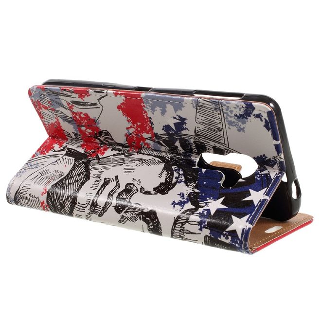 Hülle für BlackBerry DTEK60 - Case aus Leder - Freiheitsstatue