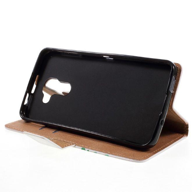 Hülle für BlackBerry DTEK60 - Case aus Leder - Grüner Baum