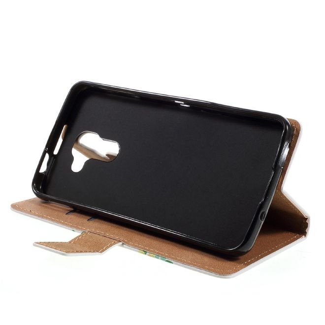 Hülle für BlackBerry DTEK60 - Case aus Leder - farbiger baum