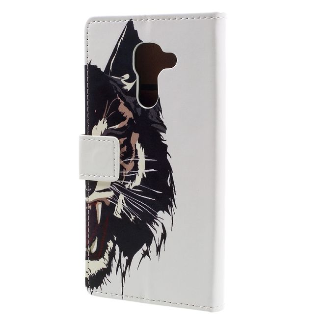 Hülle für BlackBerry DTEK60 - Case aus Leder - Tiger