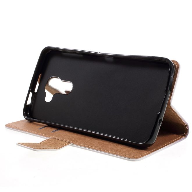 Hülle für BlackBerry DTEK60 - Case aus Leder - herbstlicher Baum