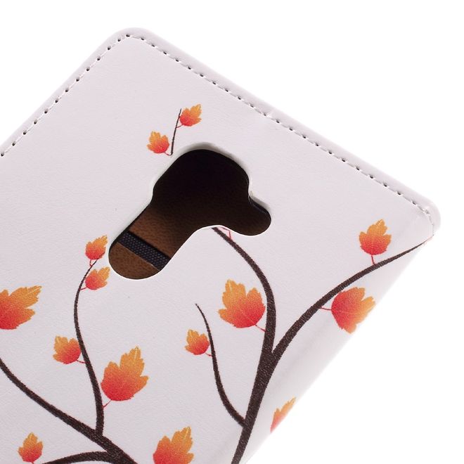 Hülle für BlackBerry DTEK60 - Case aus Leder - herbstlicher Baum
