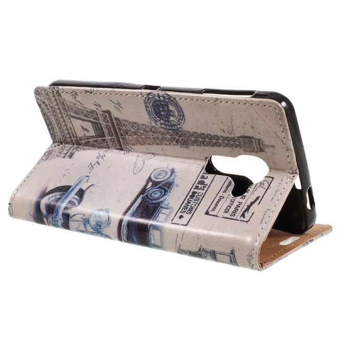 Hülle für BlackBerry DTEK60 - Case aus Leder - Retro Auto