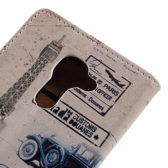 Hülle für BlackBerry DTEK60 - Case aus Leder - Retro Auto