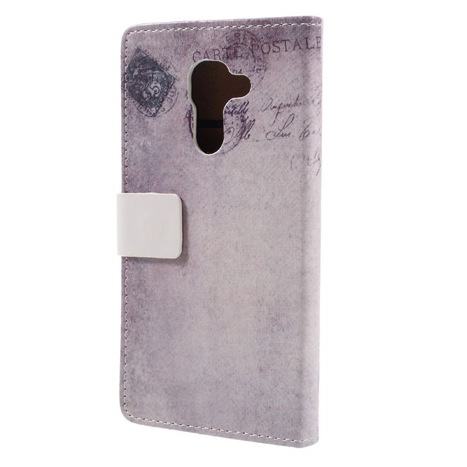 Hülle für BlackBerry DTEK60 - Case aus Leder - Frankreich Flagge und Katze